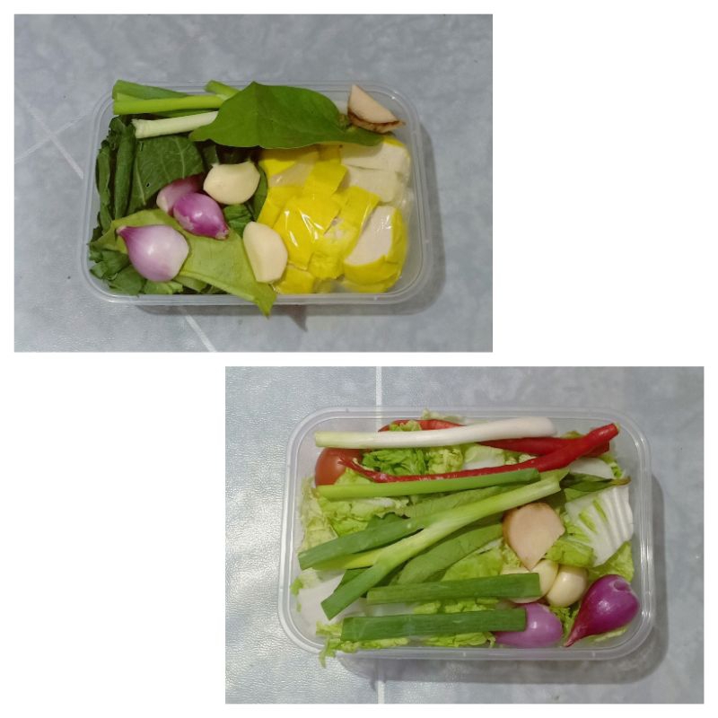 

Paket Tumis sawi putih dan sawi hijau