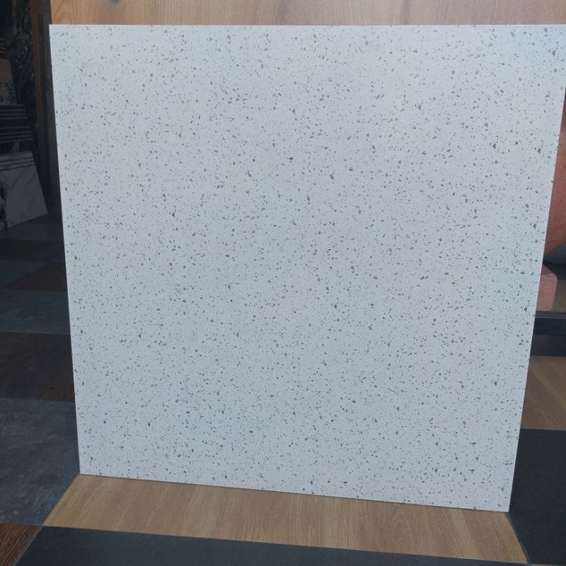 Granit Lantai 60x60 indogress White terazo