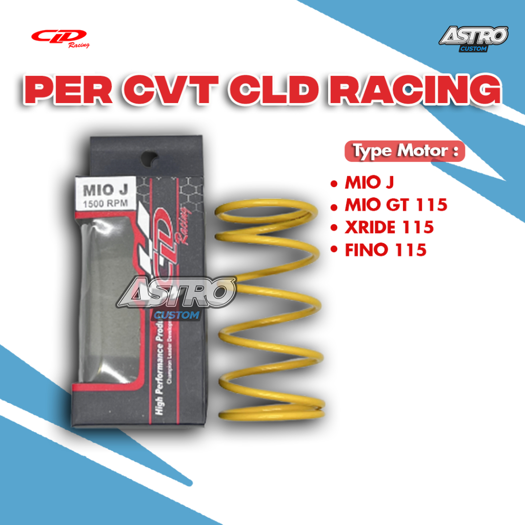 Per CVT 1500 RPM CLD Racing Mio J Mio GT 115 Fino 115 X Ride 115 Upgrade CVT Mangkok Kampas Ganda
