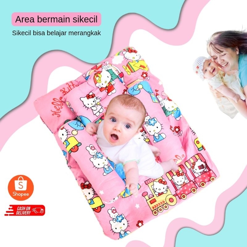 1 Set Kasur Bayi Baby Newborn Motif Karakter Perlengkapan Bayi