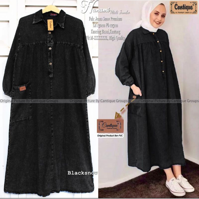 TUNIK JEANS HANAMI MIDI JEANS