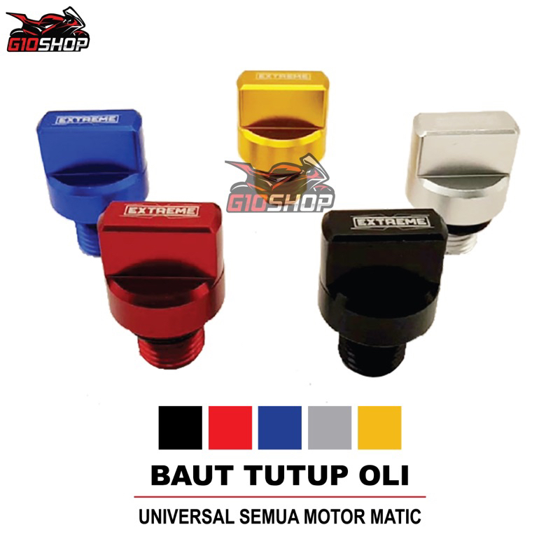 baut tutup oli Garden full CNC Extreme Motor Honda Yamaha Nmax aerox lexi xmax freego beat vario mio