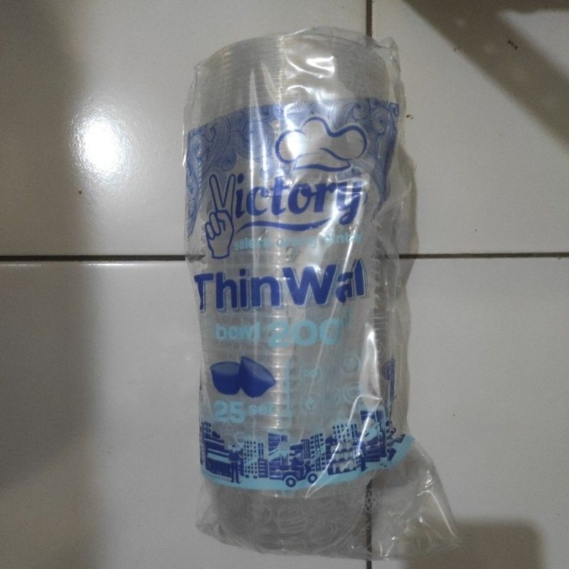 Thinwall Mangkok 200ml Round Bowl