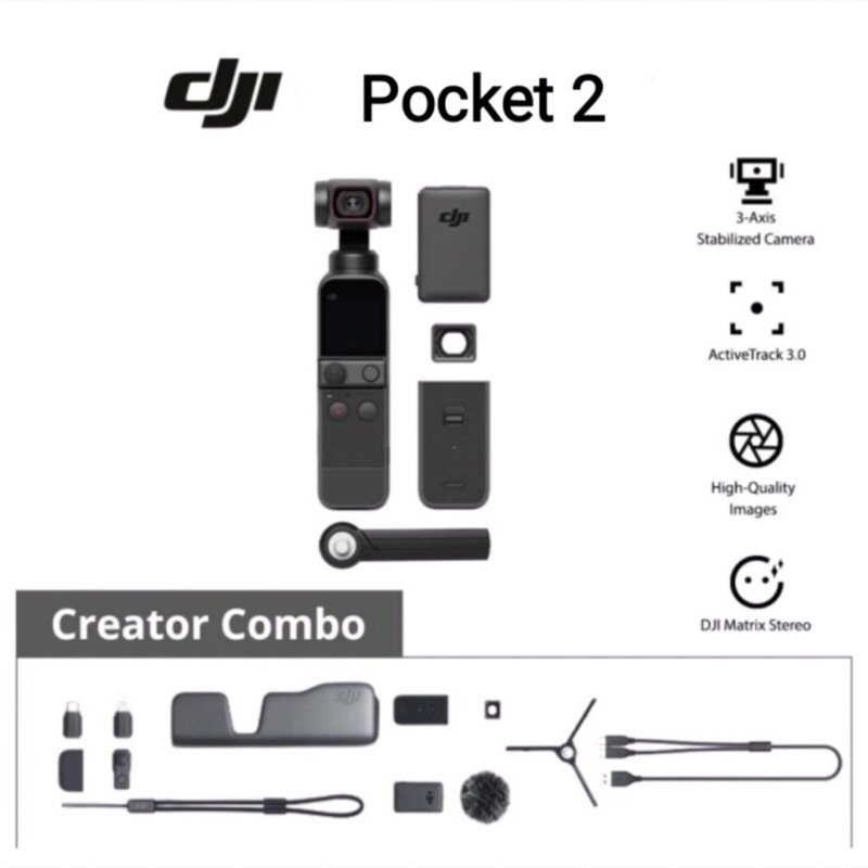 DJI Osmo Pocket 2 creator combo bekas