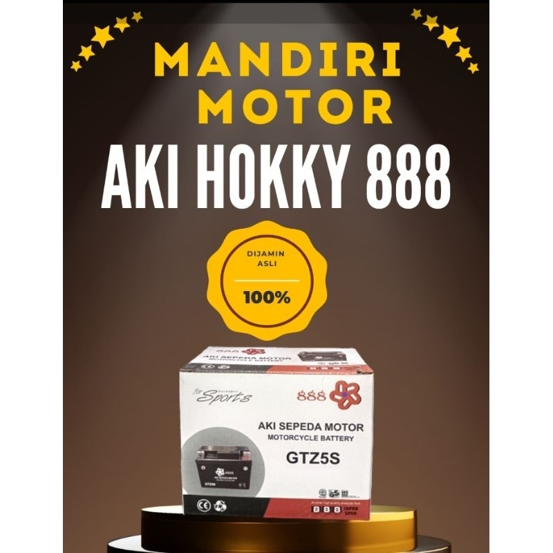 Aki Motor 888 Promo/Aki Murah/Batrei Motor/Dalam Motor/Air Motor/Fit New/Kharisma/Mio J/Supra X 125/