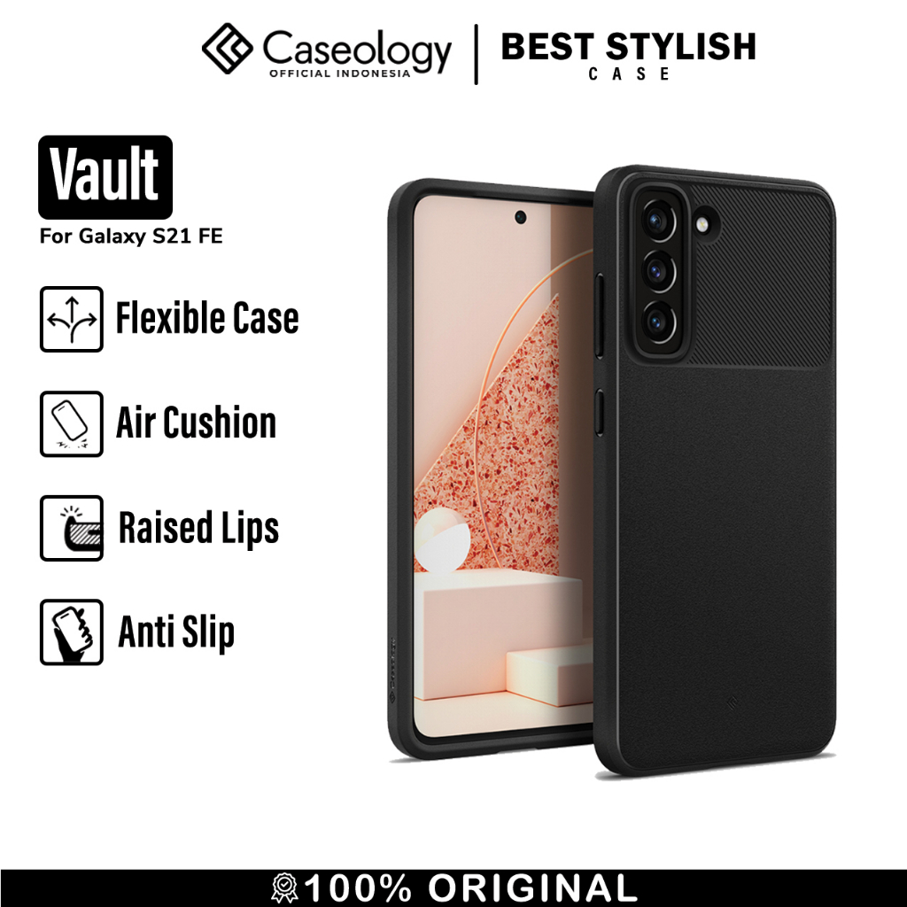 Case Samsung Galaxy S21 FE Caseology Vault Silicone Softcase Casing