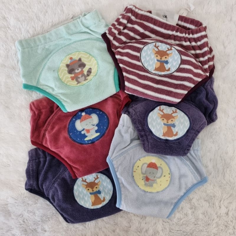 PRELOVED 6PC TRAINING PANTS CUDDLE ME - CODE C