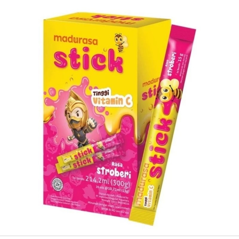 

madurasa stick strawberry tinggi vitamin C satu sachet