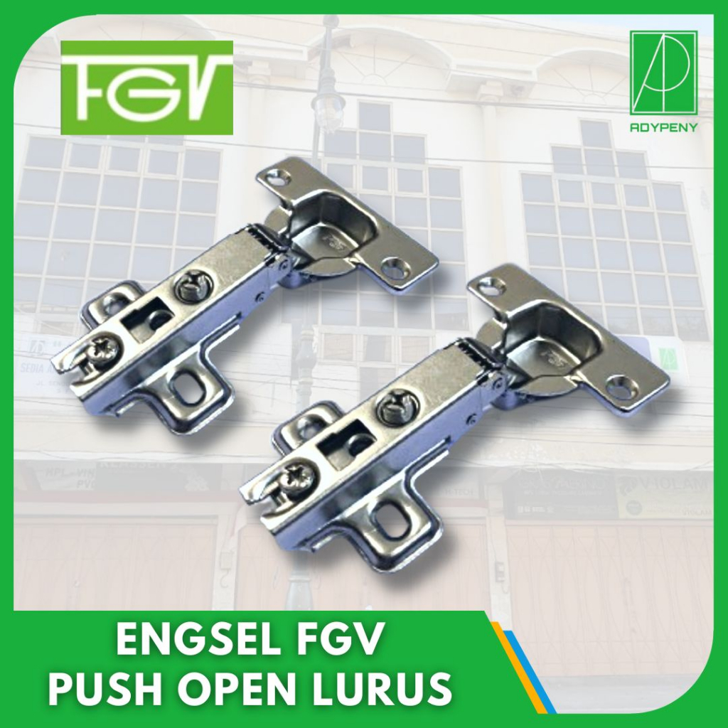 Engsel Sendok FGV Push Open Lurus 1/2 Tekuk Full Tekuk