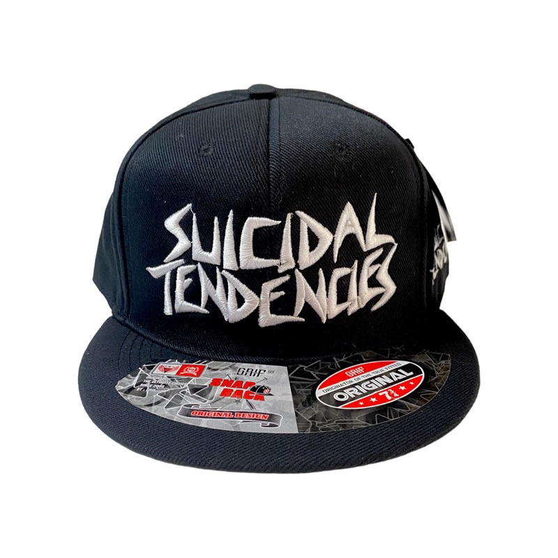 Topi Snapback Bordir Hip Hop Distro Surfing Katun Kanvas Cowok Keren/Topi Band Musik Metal Punk Hard