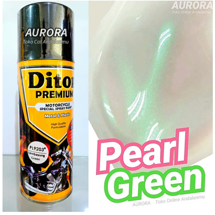 Diton Premium Lembayung Green PL9203 Lembayung Hijau PL 9203 | cat semprot spray sepeda motor mobil 