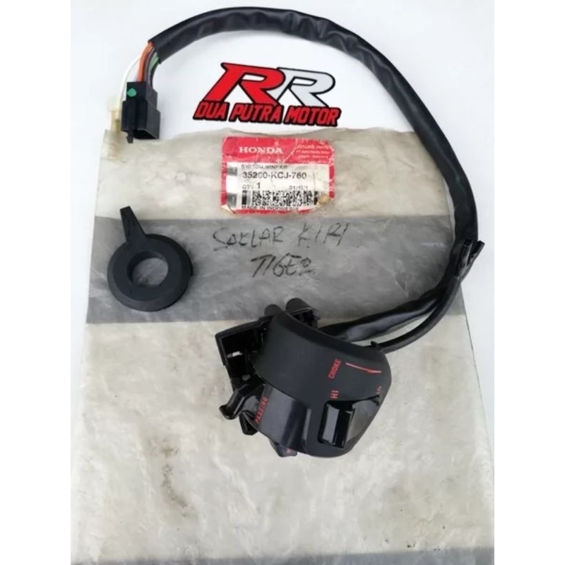 holder saklar kiri L original ori honda tiger 2000 lama old tilas tilam KCJ ahm denso