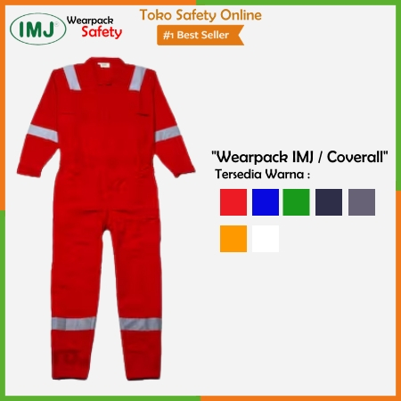 Wearpack Coverall IMJ / Baju Celana Safety Terusan - Setelan Wearpack Terusan IMJ