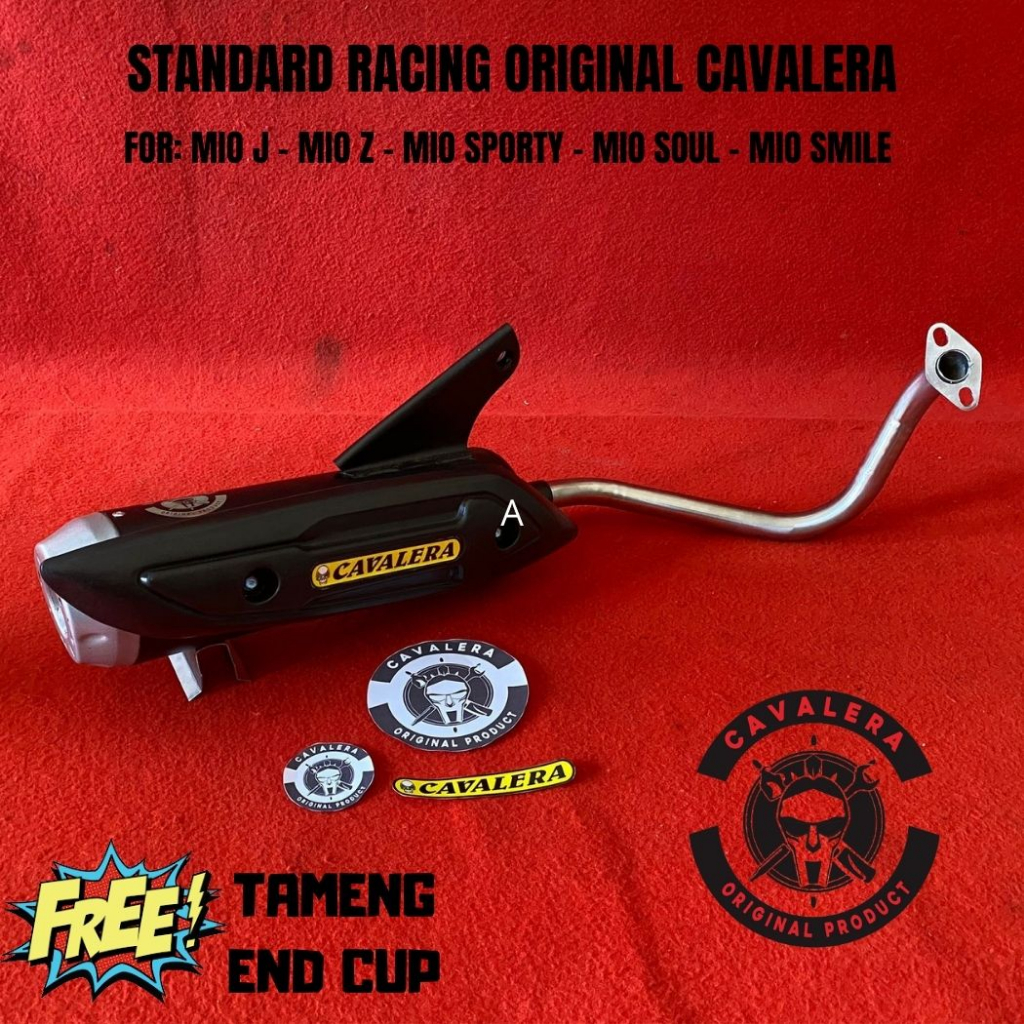 KNALPOT Standard Racing ORIGINAL CAVALERA UNTUK MIO SPORTY MIO J MIO M3 MIO SOUL MIO Z