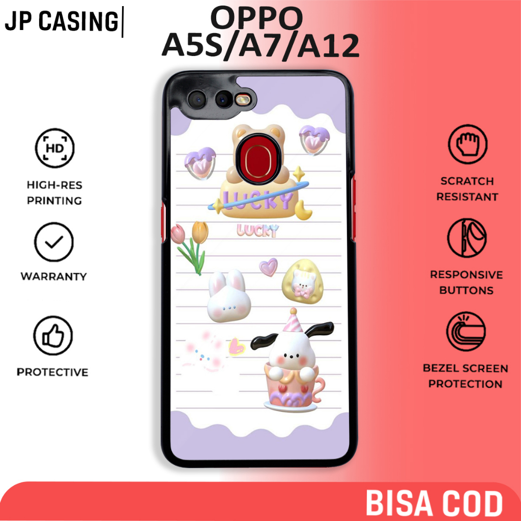 case oppo a5s a7 a12 a11k terbaru motif aesthetic cute 8 kawai keren cute casing cewek hp mewah baha