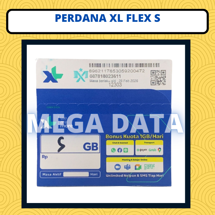 PERDANA INTERNET XL FLEX S 30HARI
