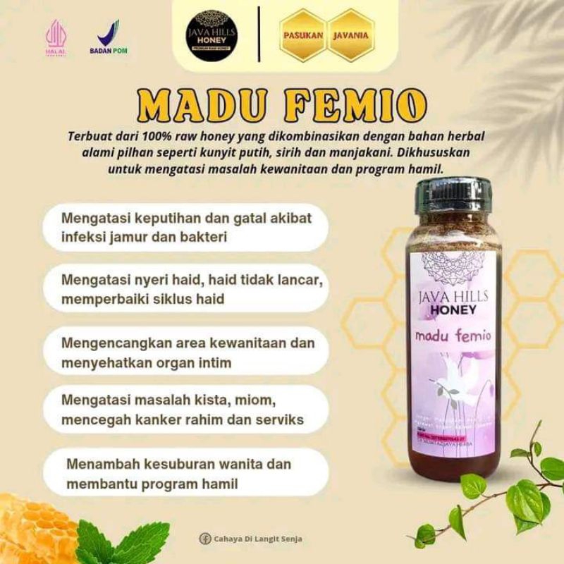 

Madu FEMIO Javahills Honey Premium