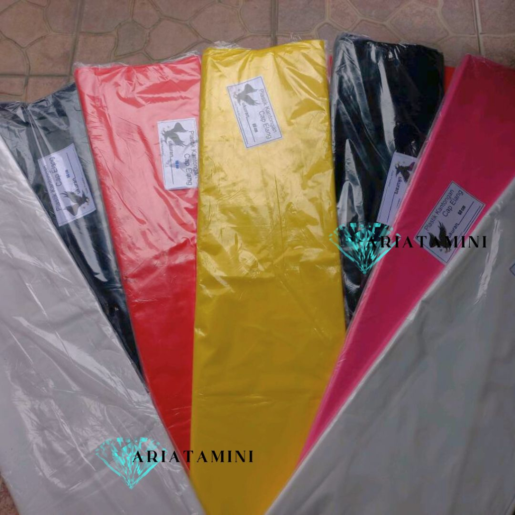 Kresek Plastik Layang-Layang Cap Elang 9 Meter Tebal Super Mengkilap / Plastik Layangan Ready Banyak