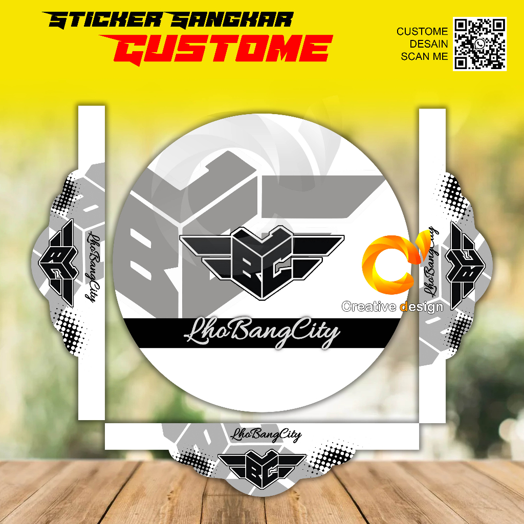 STICKER DECAL SANGKAR MURAI BATU CUTOM/REQUEST