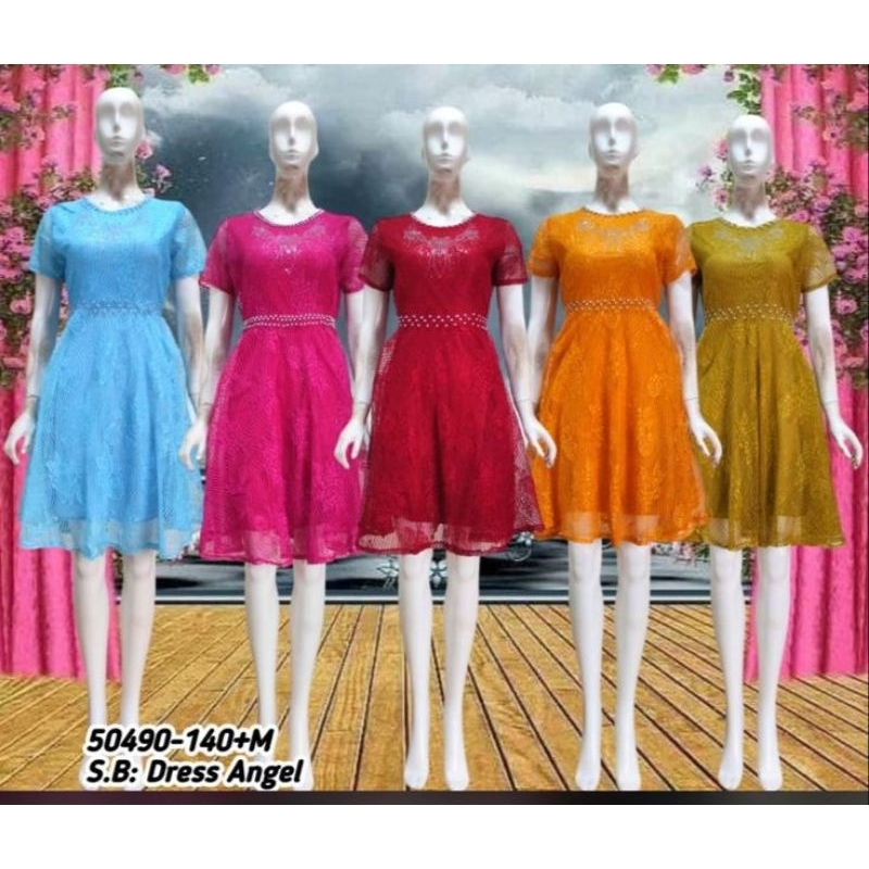 SALE.dress brokat natal