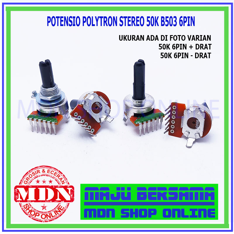 Potensio polytron 50k b503 6pin stereo