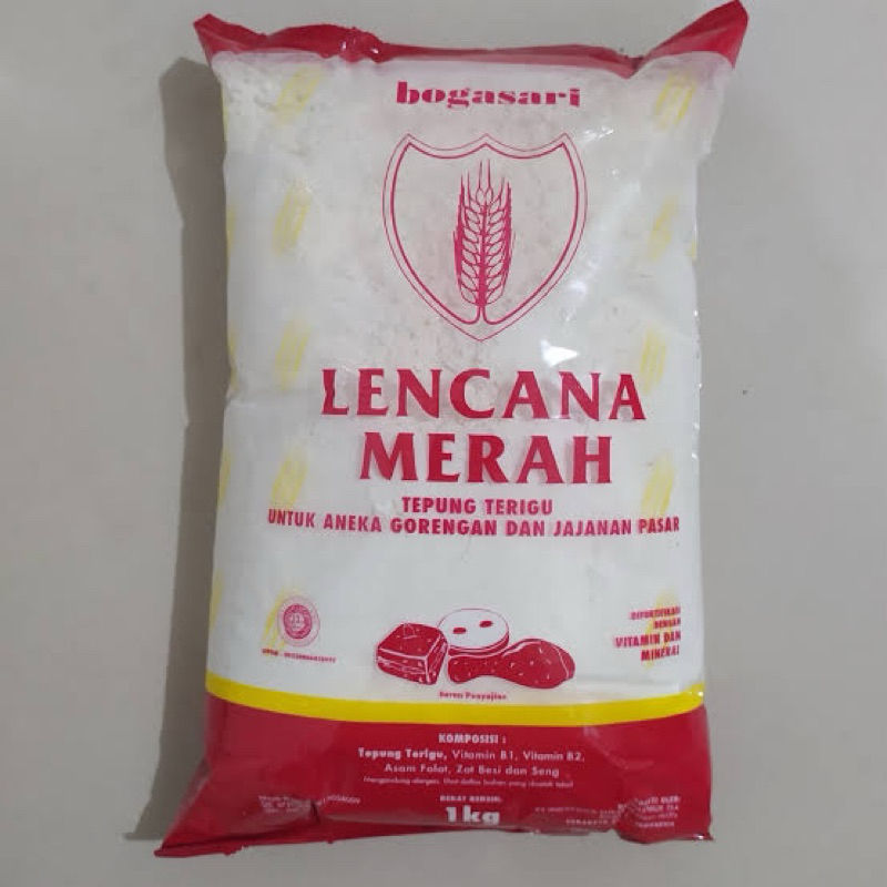 

Terigu Bogasari Lencana Merah @1kg