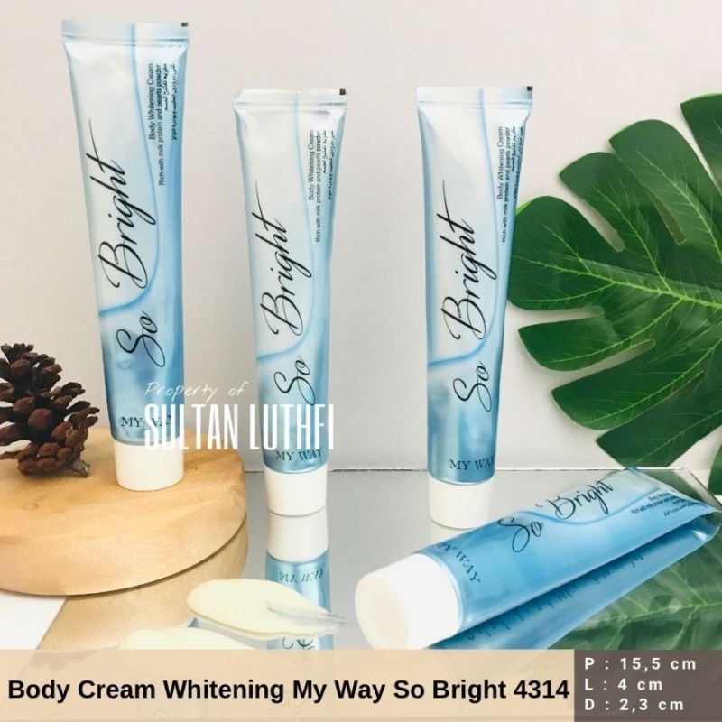 Body Cream Whitening My Way So Bright