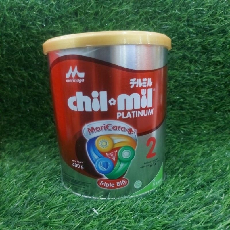 SUSU BUBUK BAYI MORINAGA CHIL-MIL PLATINUM KALENG 400GR