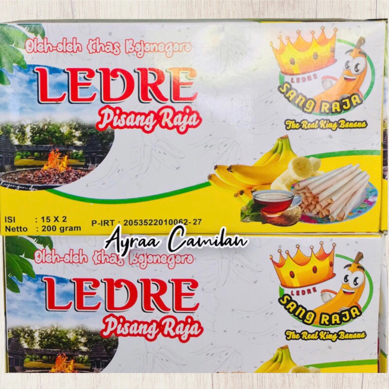 

LEDRE PISANG RAJA SANG RAJA The Real King Banana Makanan Ringan Khas Bojonegoro 200 gr