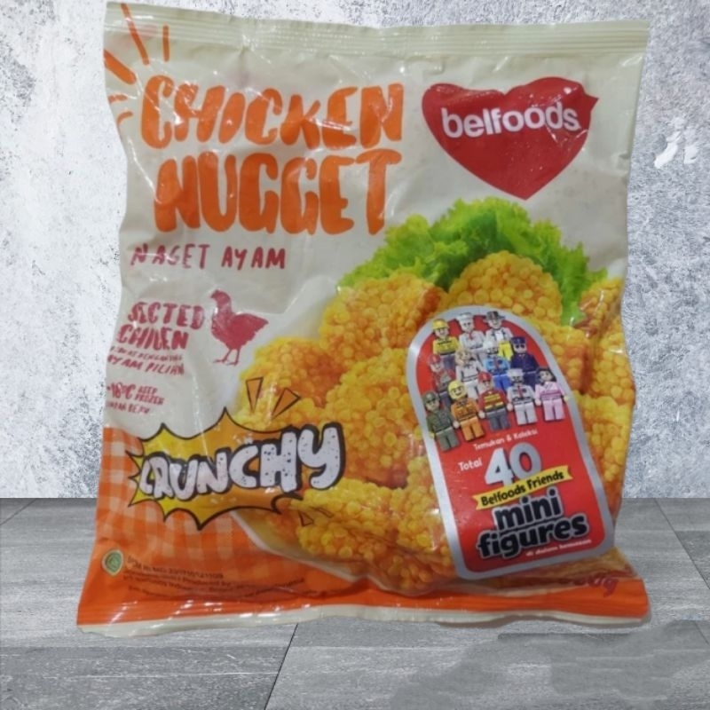 

RN_Frozen - BELFOODS Chicken Nugget Crunchy Berat isi 500 Gram Ready.