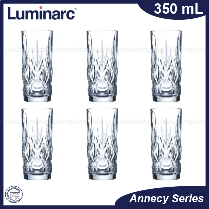 1 SET 6 PCS Luminarc Gelas Mojito/Luminarc Gelas Jus/Luminarc Gelas Cocktail/Luminarc Gelas Kaca