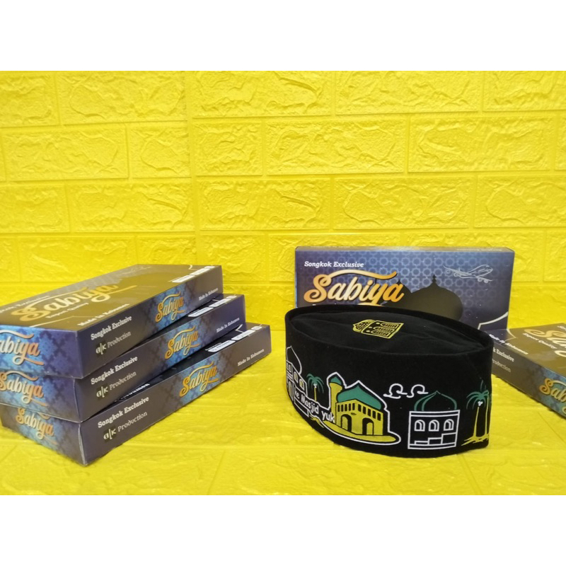 songkok / peci motif anak / masjid / upin-ipin / Spiderman / Tobot / truk oleng