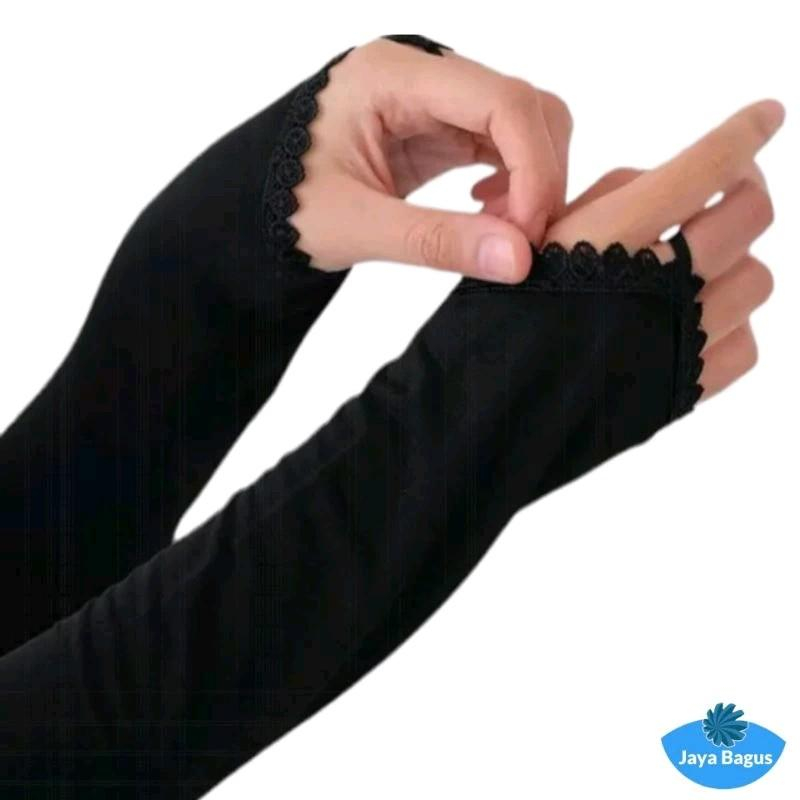 Manset Tangan cincin Renda sepasang muslimah adem
