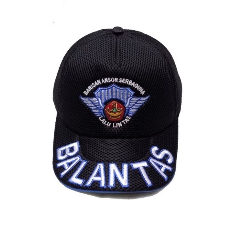 Topi balantas banser hitam biru