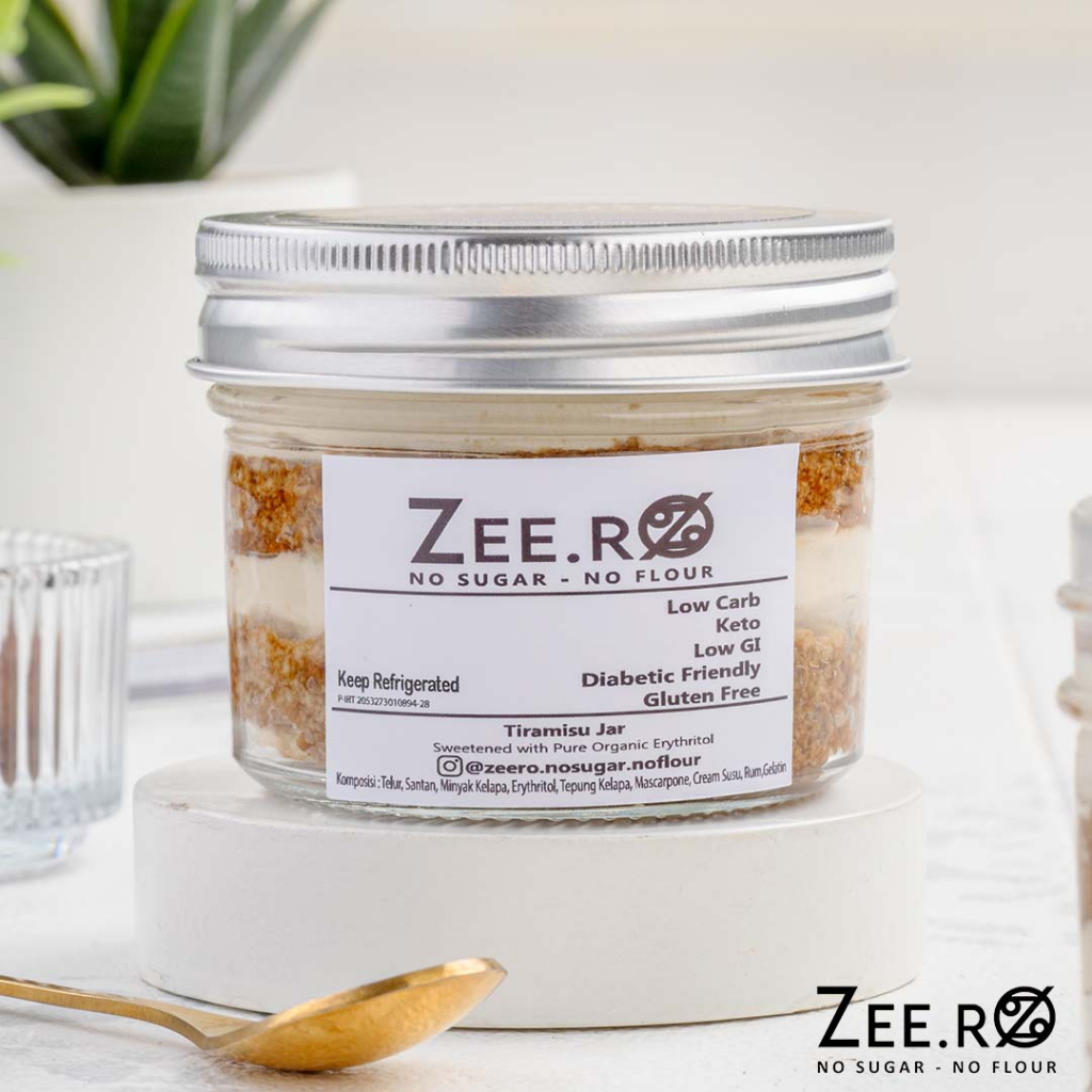 

ZEERO TIRAMISU JAR / No Sugar / Low Carb / Keto / Diabetic Friendly