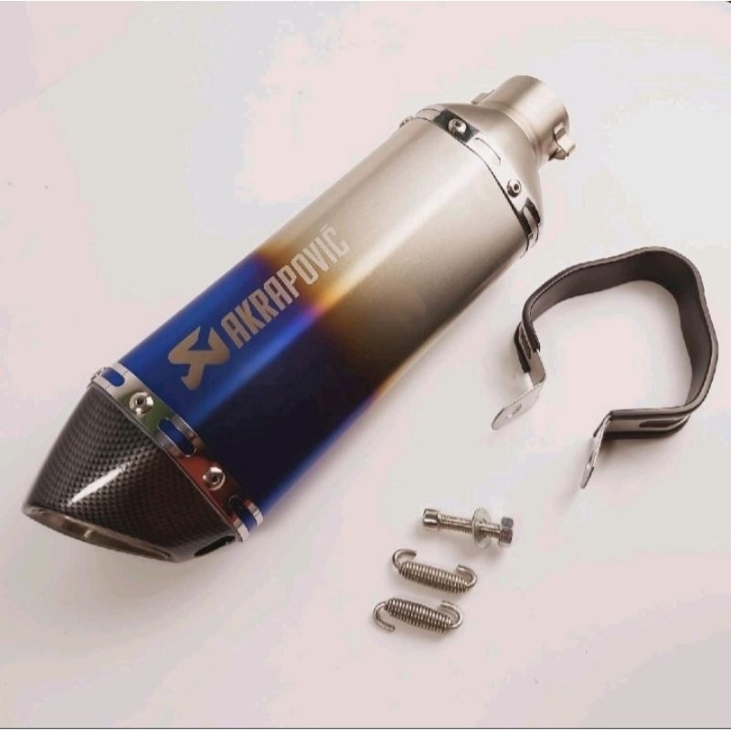 Knalpot IMPORT Taiwan Akrapovic Hexa HD Bllue