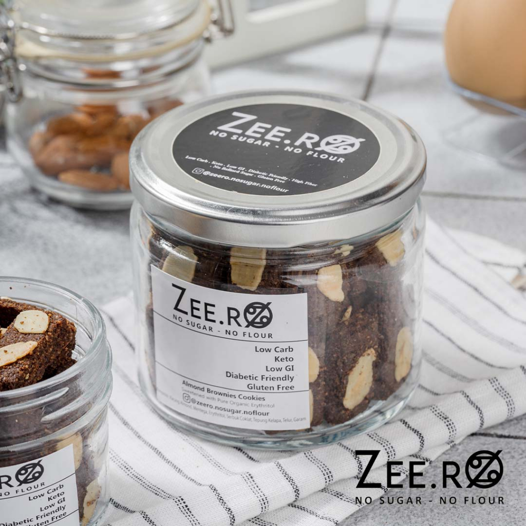 

Zeero Almond Brownies Cookies / Low Carb / Low Gi / Gluten Free