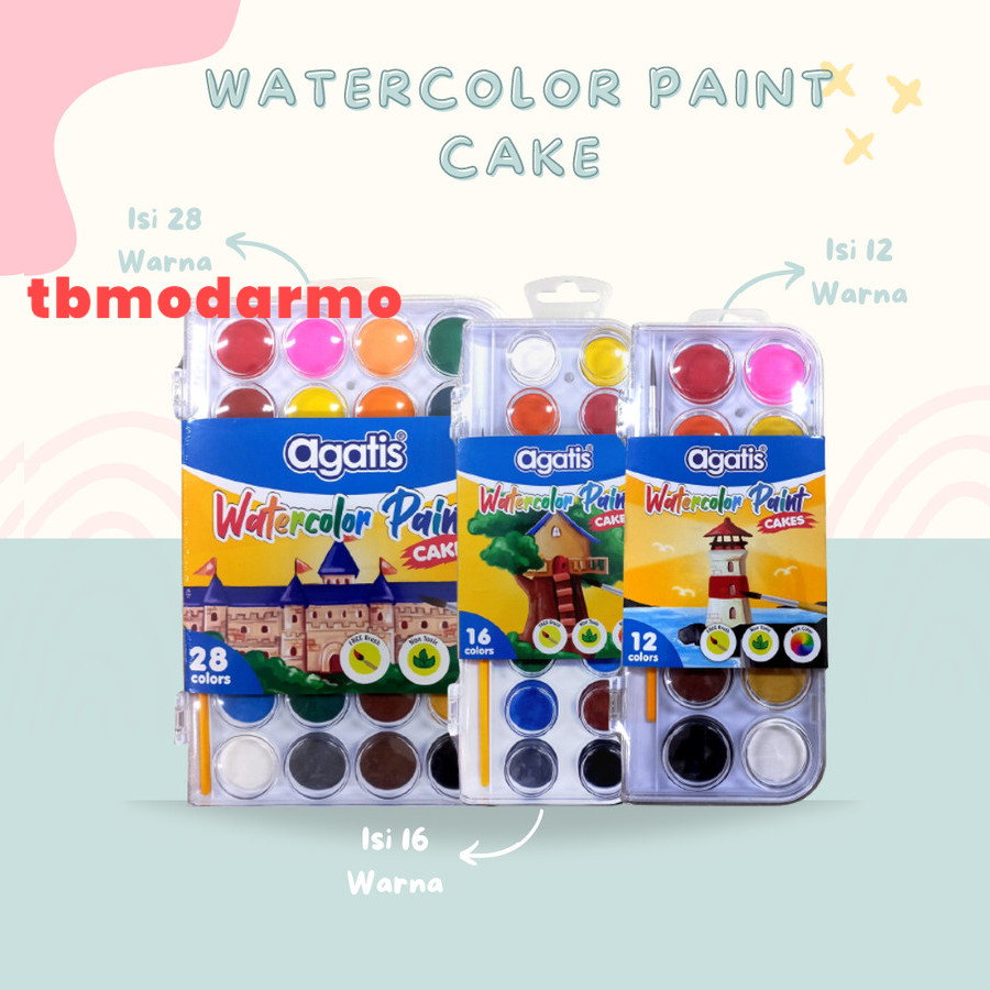

TBMO AGATIS ECO SOLID WATERCOLOR PAINT CAKE SET