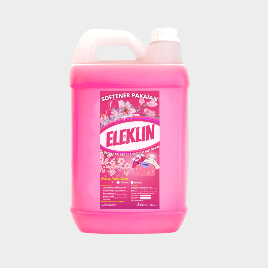 	 Softener Pelembut dan Pewangi Bilas Pakaian 5 Liter By Eleklin	