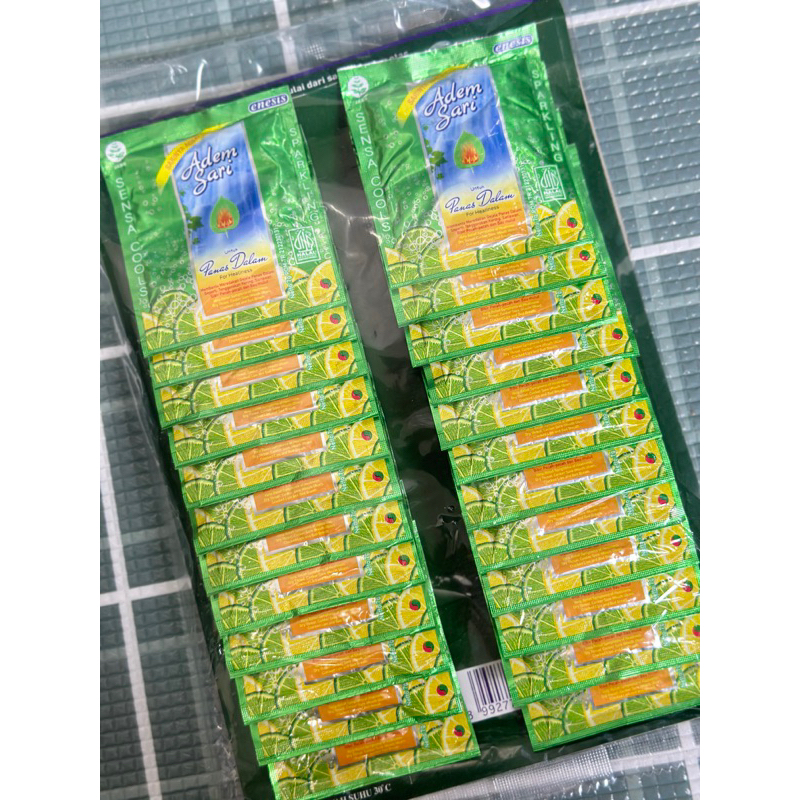 

Adem Sari kemasan sachet 7gr (isi 24bks)