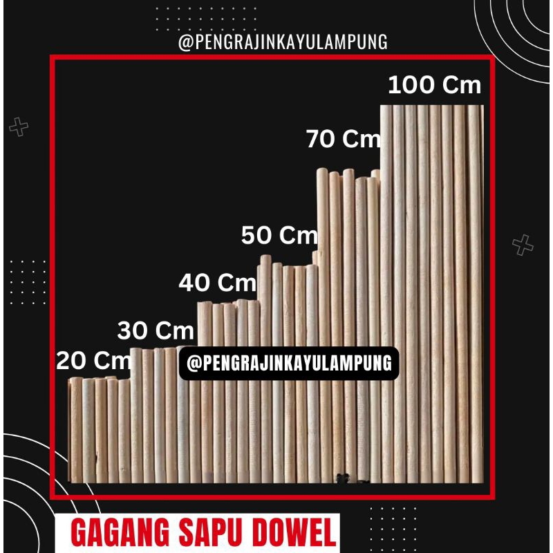 GAGANG KAYU SAPU IJUK ,  GAGANG KAYU SAPU LIDI,  GAGANG KAYU PEL-PELAN , GAGANG DOWEL KAYU, GAGANG K