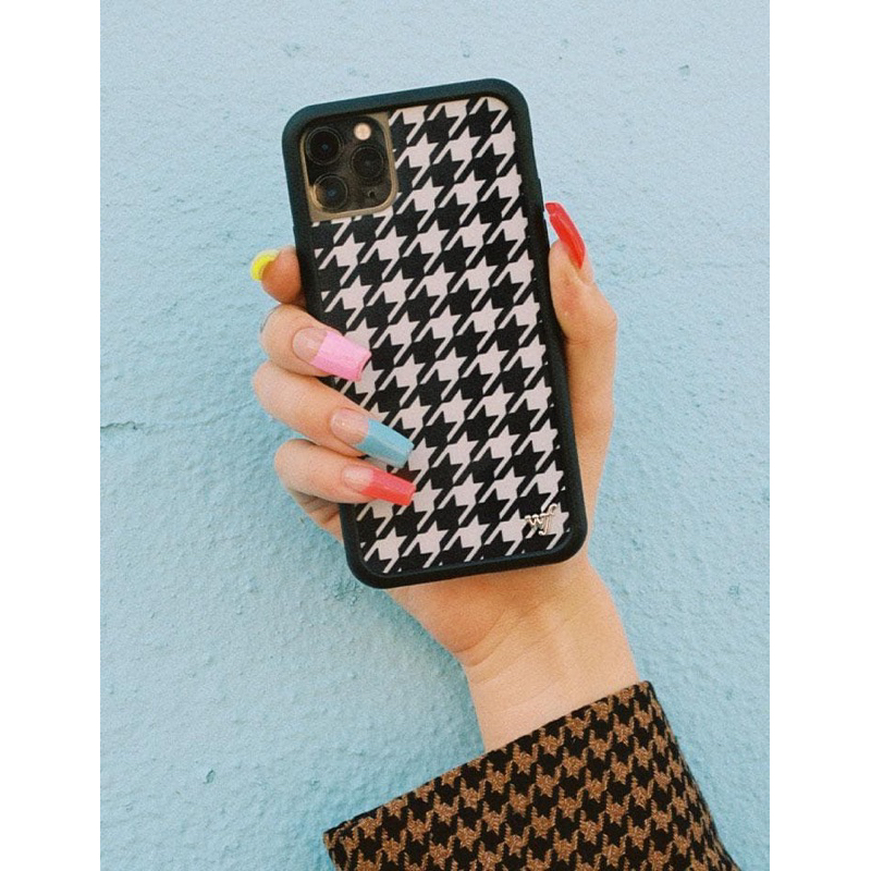 case preloved wildflower houndstooth