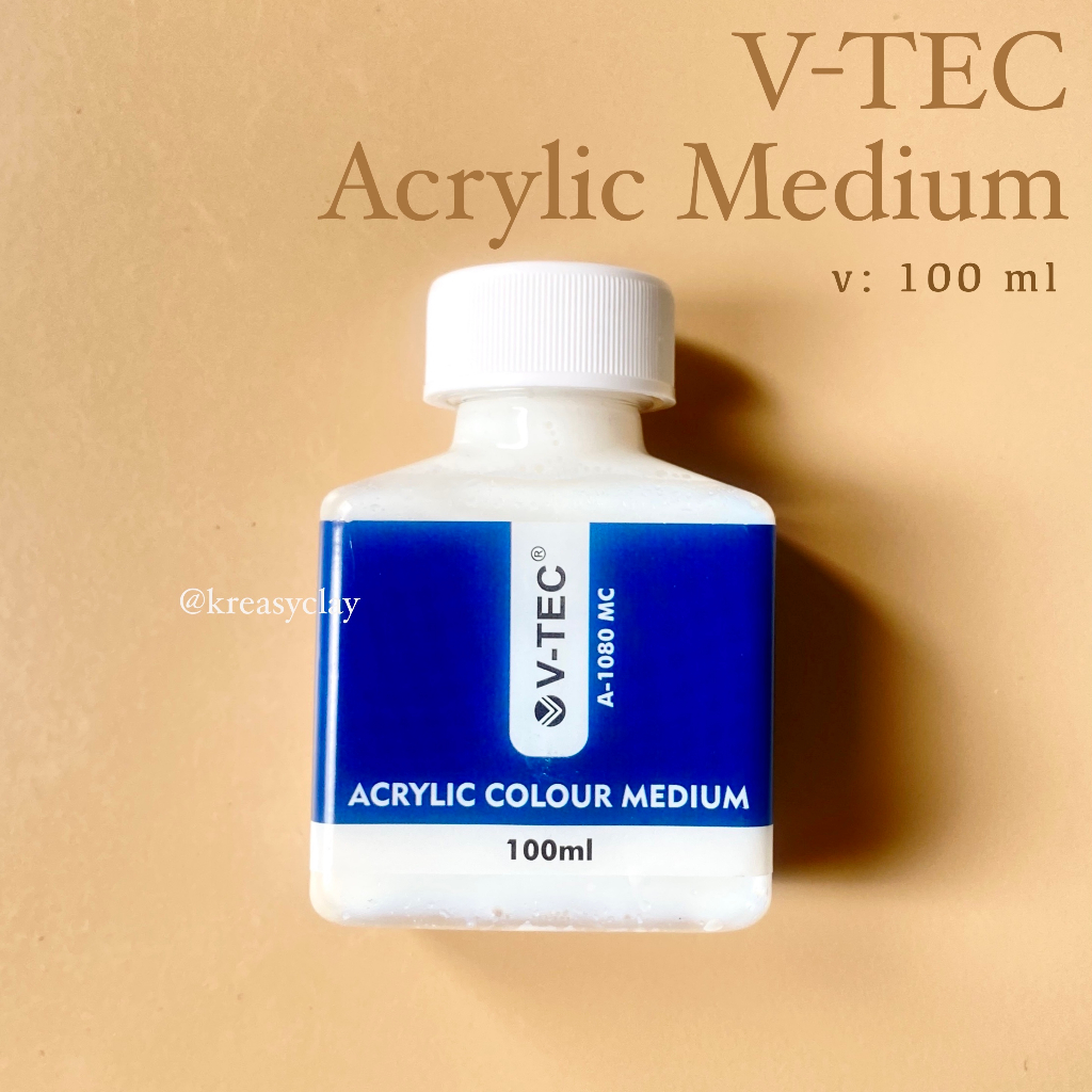 

V-TEC Acrylic Color Medium - Varnish Coating Transparan - Varnish Lukisan dan Clay - Acrylic Medium