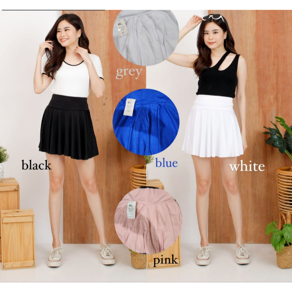 Rok Senam Zumba Rempel 3922 / Legging Rok Tennis / Rok Zumba Senam Aerobic Gym