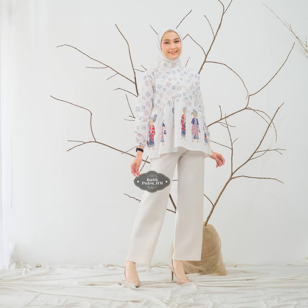 Batik Wanita Batik Modern Blouse Wanita Atasan Batik Bu Tejo Atasan Bu Tejo Baju Kerja Wanita Blous 