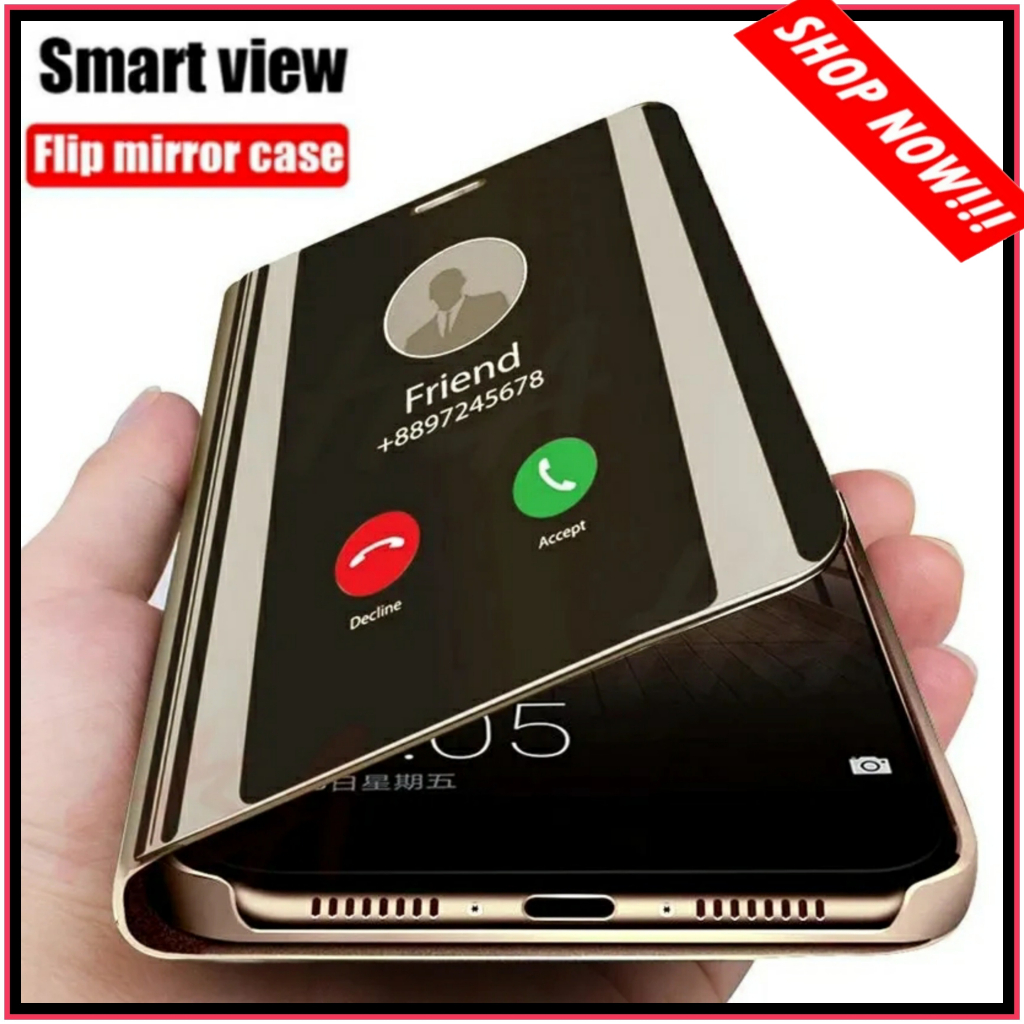 Case Oppo Reno 2Z Clear View Standing Flip Cover Premium Hard Case