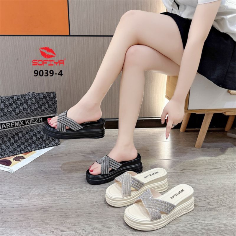 SANDAL WEDGES WANITA IMPOR ORI SOFIYA 9039-4