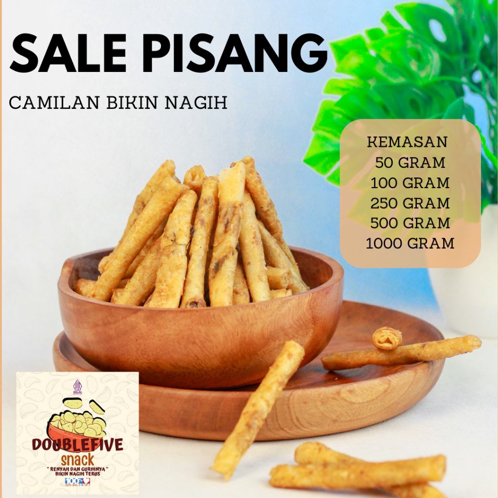 

Snack Makanan Ringan Sele Aroma Sale Pisang Gurih Pisang Aroma Piscok Snack Makanan Ringan 1 Kg