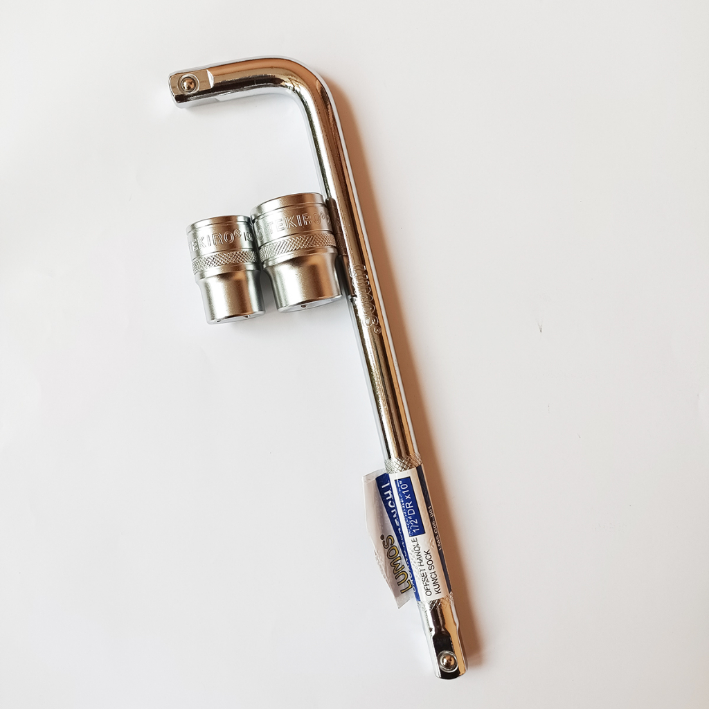 Kunci CVT Tekiro Mata Sok 12 mm 14 mm + Gagang Shock L LUMOS