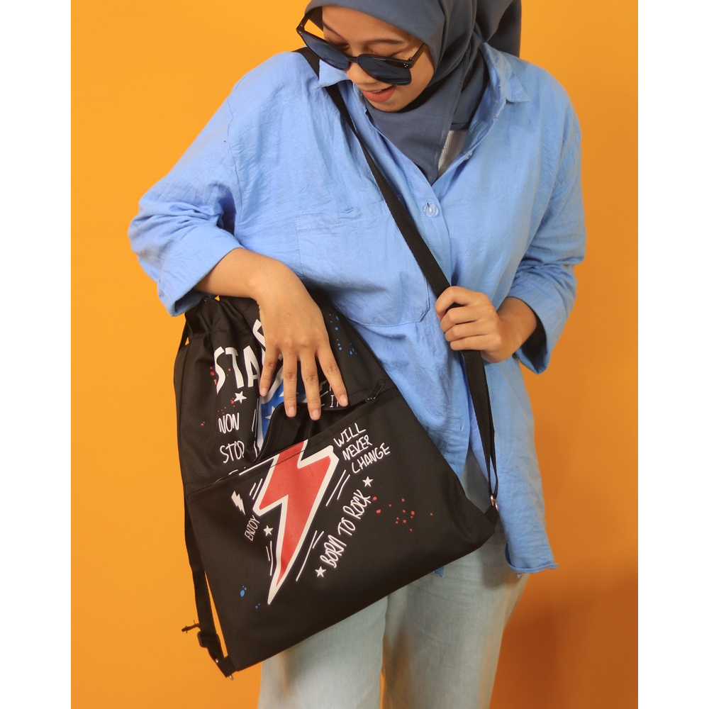 Tas Ransel Serut Anti Air Pria SPNB Stay Real